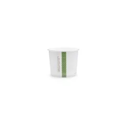 Pots carton DELI 10oz 300ml compostable celulose blanc